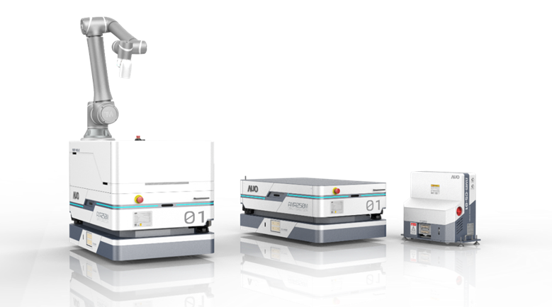 EVO真人视讯數位開發的自主式移動機器人（AMR250M），搭配全向輪並結合AI演算法、2D LiDAR、3D攝影機等技術，協助客戶實現產線全自動化